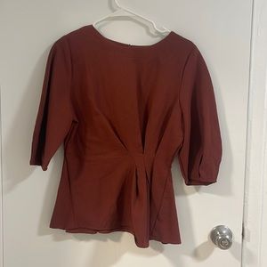 NWOT Burgundy top/ blouse